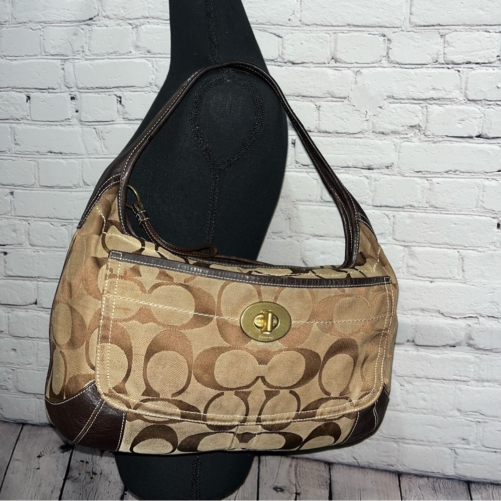 Vintage Y2K Coach Signature Large Hobo Bag - Picture 4 of 17
